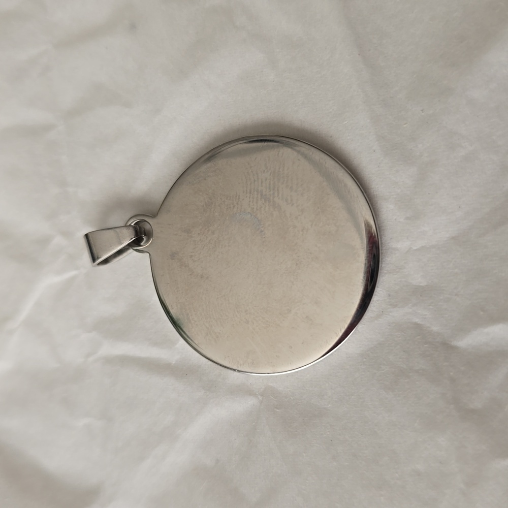 "Be The Change" Silver Pendant - Picture 2 of 3